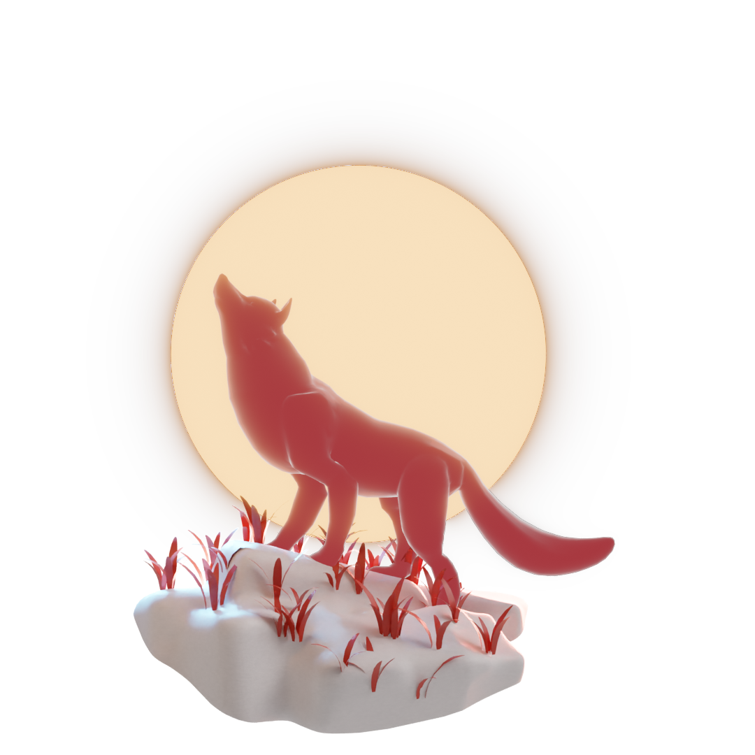 wolf red